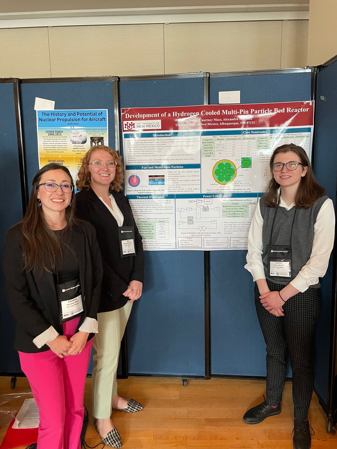 photo: Lauren Bailey, Alexandra Martinez and Courtney Mace with their winning project.