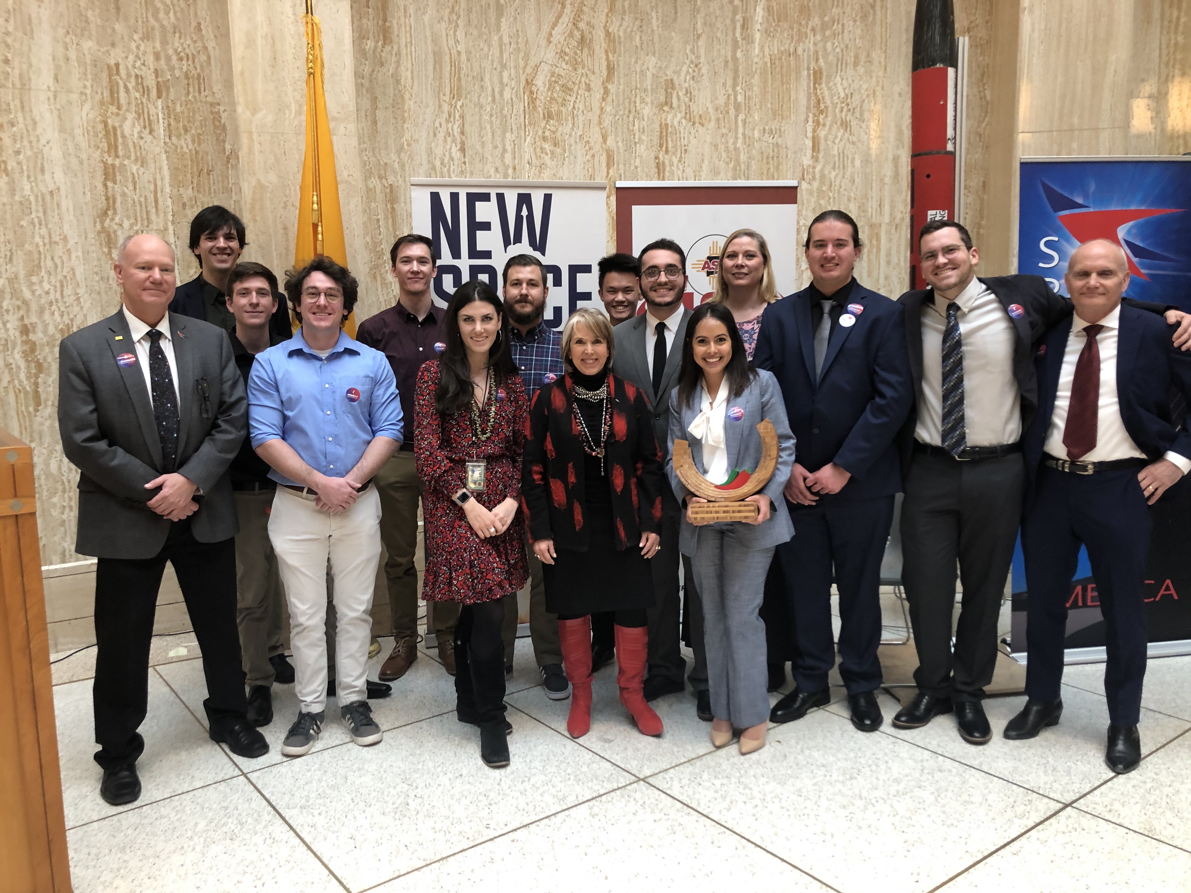 Lobo Launch team with Governor Lujan-Grisham