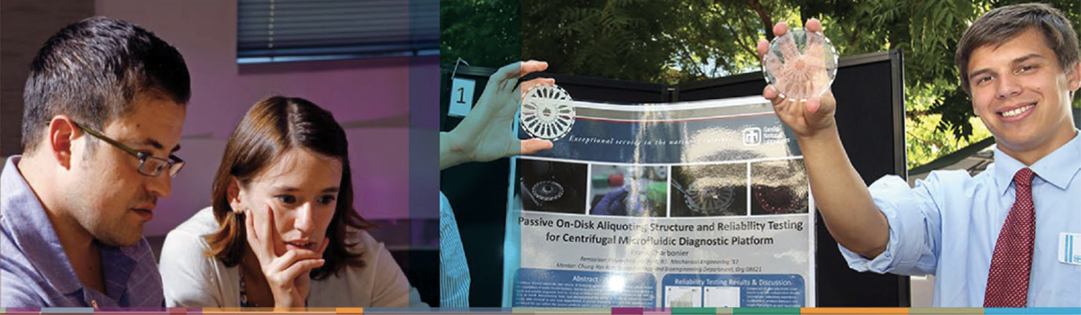 sandia academic alliance graphic featuring students at work